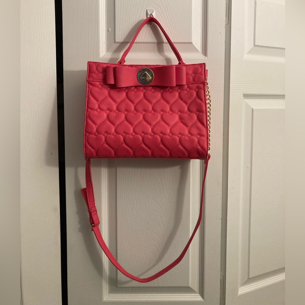 Betsey Johnson Puff Heart Crossbody Bag